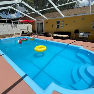  Holiday home Cozy Family In With Private & Heated Pool